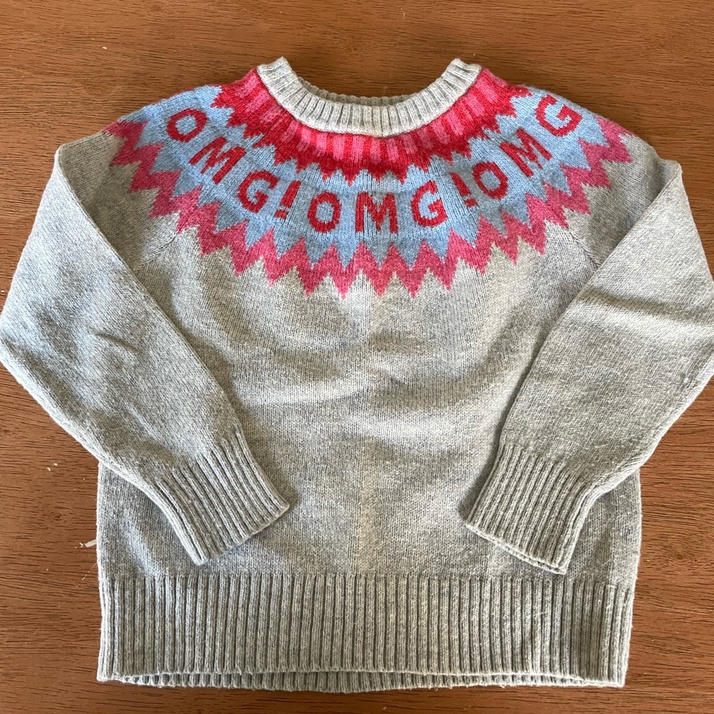 Crewcuts OMG Fair Isle Sweater Size 4/5